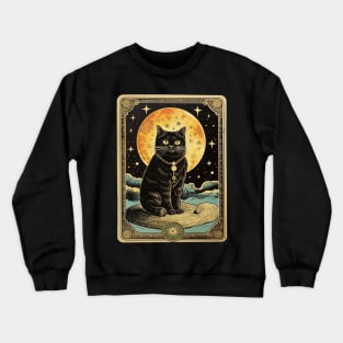 Cat Tarot Card Crewneck Sweatshirt